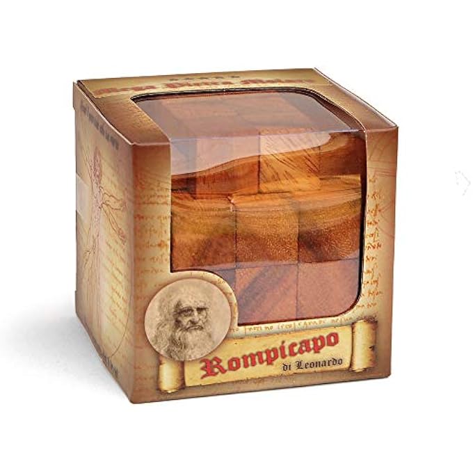 LOGICA PUZZLES ART. MEGA BURR PUZZLE - 3D BRAIN TEASER IN FINE WOOD - DIFFCULTY 5/6 INCREDIBLE - ONLY FOR EXPERTS - Image 3